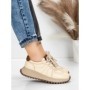 Pantofi Sport Dama din piele naturala 88253 CREAM | ADVANCER