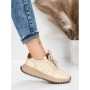 Pantofi Sport Dama din piele naturala 88253 CREAM | ADVANCER