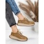 Pantofi Sport Dama din piele naturala 88253 KHAKI | ADVANCER