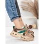 Pantofi Sport Dama din piele naturala HY2986 CREAM-GREEN | FRANCO GERARDO