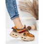 Pantofi Sport Dama din piele naturala HY2986 APRICOT-WINE | FRANCO GERARDO