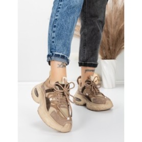 Pantofi Sport Dama din piele naturala HY2122 APRICOT | FRANCO GERARDO