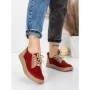 Pantofi Sport Dama din piele naturala 2535 RED | FRANCO GERARDO