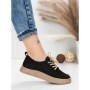 Pantofi Sport Dama din piele naturala 2535 BLACK | FRANCO GERARDO