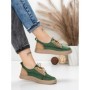 Pantofi Sport Dama din piele naturala 2535 GREEN | FRANCO GERARDO