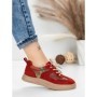 Pantofi Sport Dama din piele naturala 2536 RED | FRANCO GERARDO