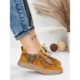 Pantofi Sport Dama din piele naturala 2536 YELLOW | FRANCO GERARDO