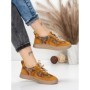 Pantofi Sport Dama din piele naturala 2536 YELLOW | FRANCO GERARDO