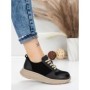 Pantofi Sport Dama din piele naturala 16-2 BLACK | FRANCO GERARDO