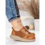 Pantofi Sport Dama din piele naturala 16-2 BROWN | FRANCO GERARDO