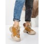 Pantofi Sport Dama din piele naturala 7110 YELLOW-CREAM | FRANCO GERARDO