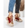Pantofi Sport Dama din piele naturala 7110 RED-CREAM | FRANCO GERARDO