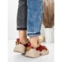Pantofi Sport Dama din piele naturala 7110 RED-CREAM | FRANCO GERARDO
