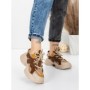 Pantofi Sport Dama din piele naturala 7110 COFFEE-CREAM | FRANCO GERARDO