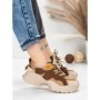 Pantofi Sport Dama din piele naturala 7110 COFFEE-CREAM | FRANCO GERARDO