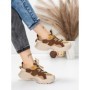 Pantofi Sport Dama din piele naturala 7110 COFFEE-CREAM | FRANCO GERARDO