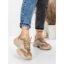 Pantofi Sport Dama din piele naturala 7109 KHAKI-CREAM | FRANCO GERARDO