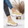 Pantofi Sport Dama din piele naturala HY1333 GREEN-CREAM | FRANCO GERARDO