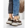 Pantofi Sport Dama din piele naturala HY1333 COFFEE-CREAM | FRANCO GERARDO