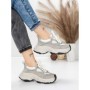 Pantofi Sport Dama din piele naturala HY1333 GREY-CREAM | FRANCO GERARDO