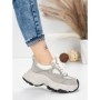 Pantofi Sport Dama din piele naturala HY1333 GREY-CREAM | FRANCO GERARDO