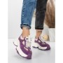 Pantofi Sport Dama din piele naturala HY1333 PURPLE-CREAM | FRANCO GERARDO