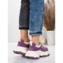 Pantofi Sport Dama din piele naturala HY1333 PURPLE-CREAM | FRANCO GERARDO
