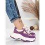 Pantofi Sport Dama din piele naturala HY1333 PURPLE-CREAM | FRANCO GERARDO