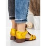 Sandale Dama din piele naturala 1171 YELLOW | FORMATIONE