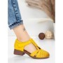 Sandale Dama din piele naturala 1171 YELLOW | FORMATIONE