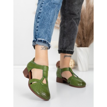 Sandale Dama din piele naturala 1171 GREEN | FORMATIONE
