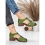 Sandale Dama din piele naturala 1171 GREEN | FORMATIONE