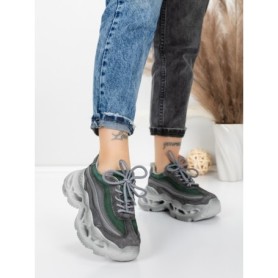 Pantofi Sport Dama din piele naturala HY6376 GREEN | FRANCO GERARDO