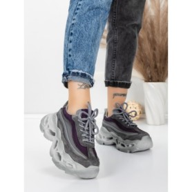 Pantofi Sport Dama din piele naturala HY6376 PURPLE | FRANCO GERARDO