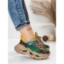 Pantofi Sport Dama din piele naturala HY6383 GREEN-YELLOW | FRANCO GERARDO