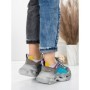 Pantofi Sport Dama din piele naturala HY6383 LIGHT BLUE-YELLOW | FRANCO GERARDO