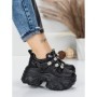 Pantofi Sport Dama cu Platforma 6166-86 BLACK | MEI