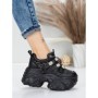 Pantofi Sport Dama cu Platforma 6166-86 BLACK | MEI