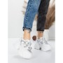Pantofi Sport Dama cu Platforma 6166-86 WHITE | MEI