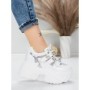 Pantofi Sport Dama cu Platforma 6166-86 WHITE | MEI