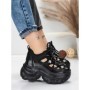 Pantofi Sport Dama cu Platforma 0897-33 BLACK | MEI