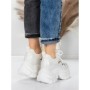 Pantofi Sport Dama cu Platforma 0897-33 WHITE | MEI