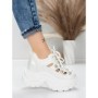 Pantofi Sport Dama cu Platforma 0897-33 WHITE | MEI