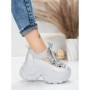 Pantofi Sport Dama cu Platforma 0897-33 SILVER | MEI