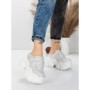 Pantofi Sport Dama cu Platforma 569-67 WHITE | MEI