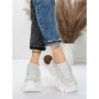 Pantofi Sport Dama cu Platforma 569-67 WHITE | MEI
