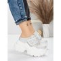 Pantofi Sport Dama cu Platforma 569-67 WHITE | MEI