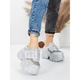 Pantofi Sport Dama cu Platforma 569-67 SILVER | MEI