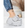 Pantofi Sport Dama cu Platforma 569-67 SILVER | MEI