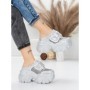 Pantofi Sport Dama cu Platforma 569-67 SILVER | MEI